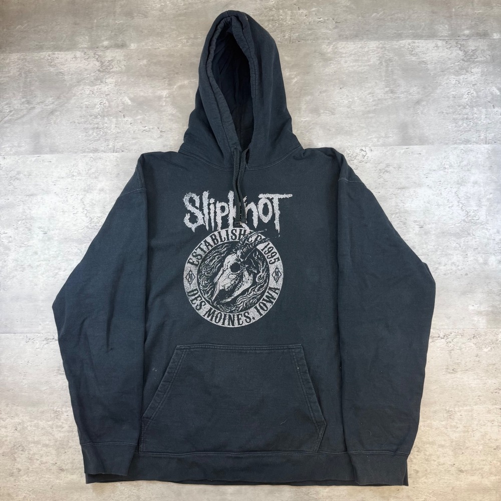 Slipknot Graphic Hoodie Black Port &‎ Company Established 1995 Mens 2XL